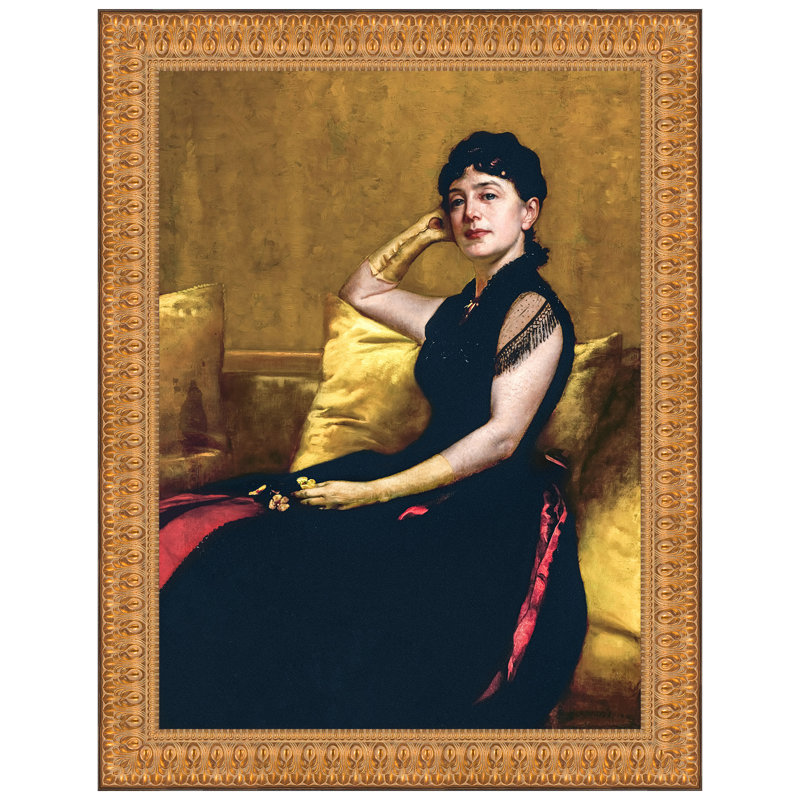 Kate Field, 1881 Framed Print on Canvas, 19.5" H x 16.5" W