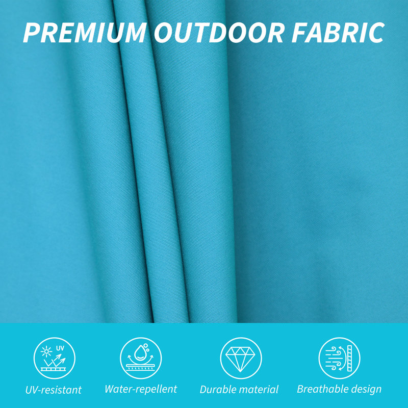 Parasol en porte-à-faux 114,17 po, Bleu lac