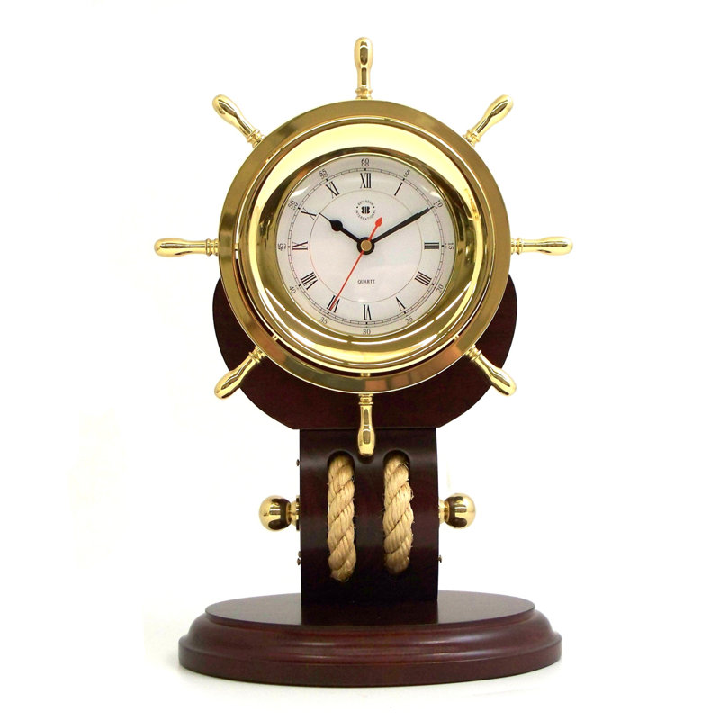 Horloge à roue en laiton avec corde