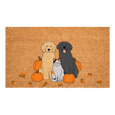 Bracey Non-Slip Animal Print Halloween Doormat