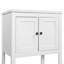 Lavabo de salle de bain moderne élégant en céramique 24 po avec tablette ouverte en bois massif-1463839273-1463839275