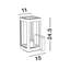 Dark Grey Outdoor Armed Sconce
