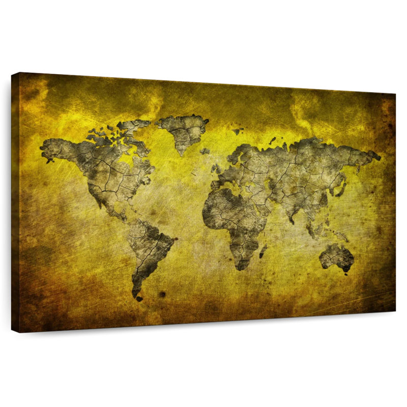 Aliaz World Is Your Oyster Map, 26" H x 39" W