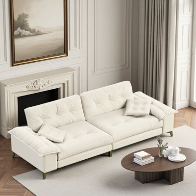 104.7 " Modern 4-seat Cloud Sofa, Beige