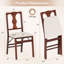Ensemble de 2 chaises de salle à manger pliantes avec coussin d'assise rembourré en bois d'hévéa-575992894