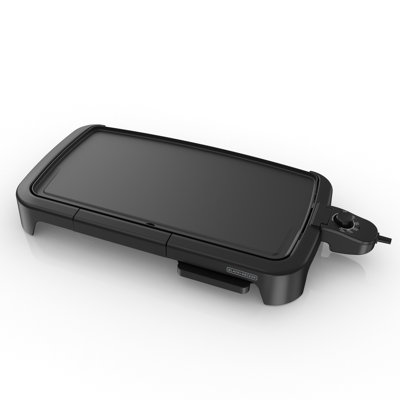 BLACK+DECKER Family-Sized Electric Griddle With Warming Tray & Drip Tray, GD2051B