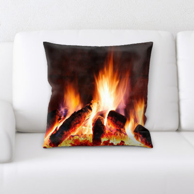 Larsen Fire Throw Pillow