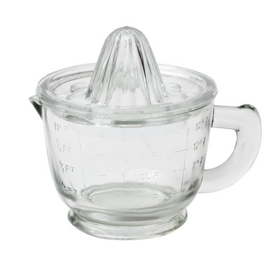 French Bistro Glass Citrus Hand Press Juicer