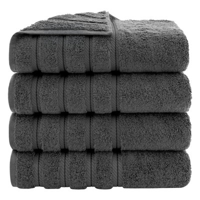 Ensemble de serviettes de bain turques de luxe 100% coton 4 pièces Edison Collection