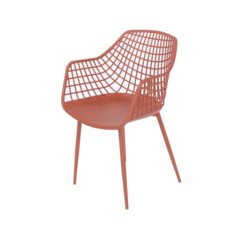 Daykin 2 - Person Patio Dining Set with Round Table, Orange