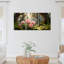 Pivoines roses dans la forêt, reproduction d'art sur toile tendue sur toile, ensemble de 3-1011098479