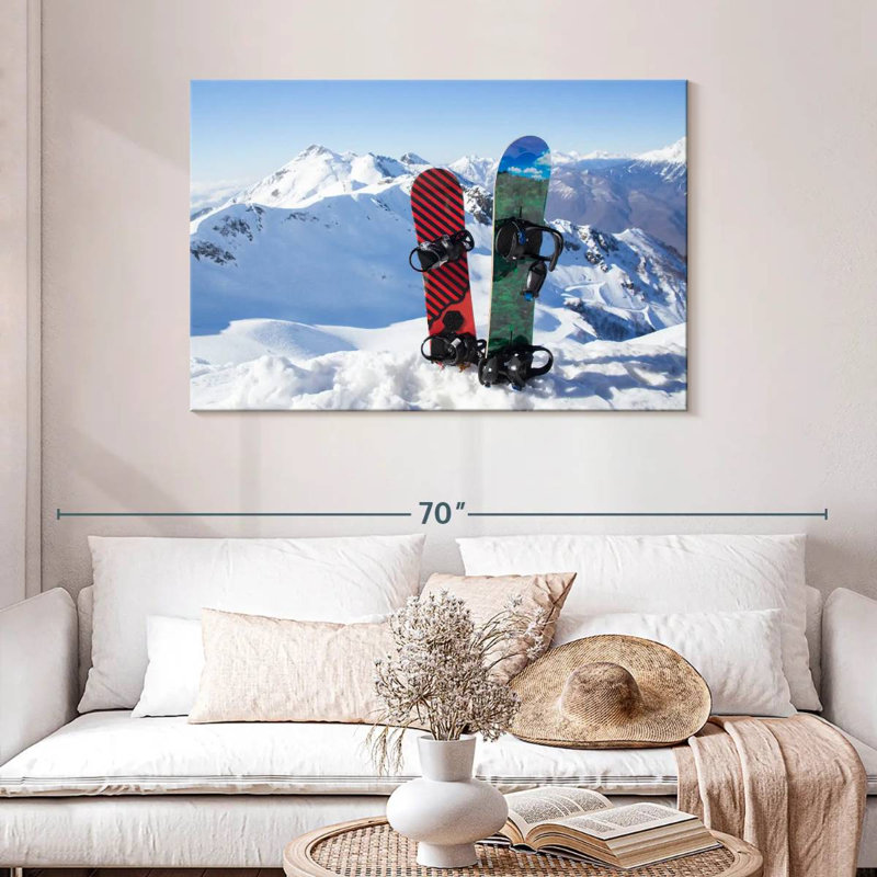 Sireci Two Snowboards, 30" H x 45" W