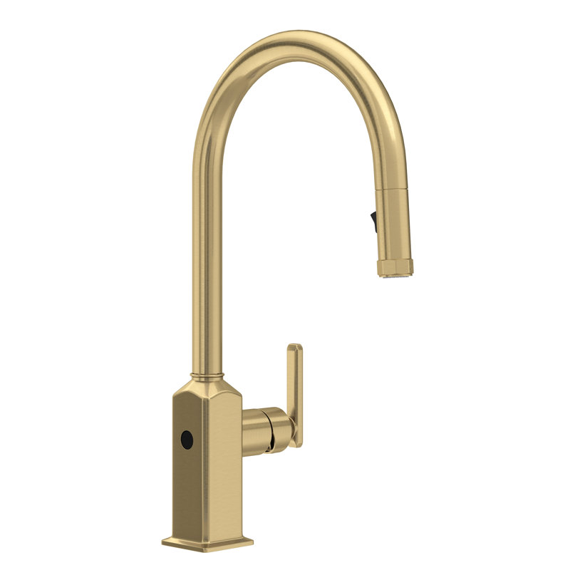 Apothecary Pull-Down Touchless Kitchen Faucet, Antique Gold