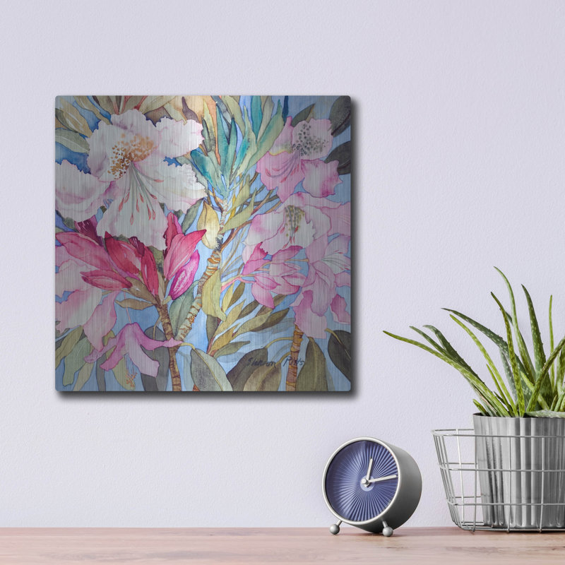 «Rhododendron I» par Sharon Pitts, H 12 po x l 12 po