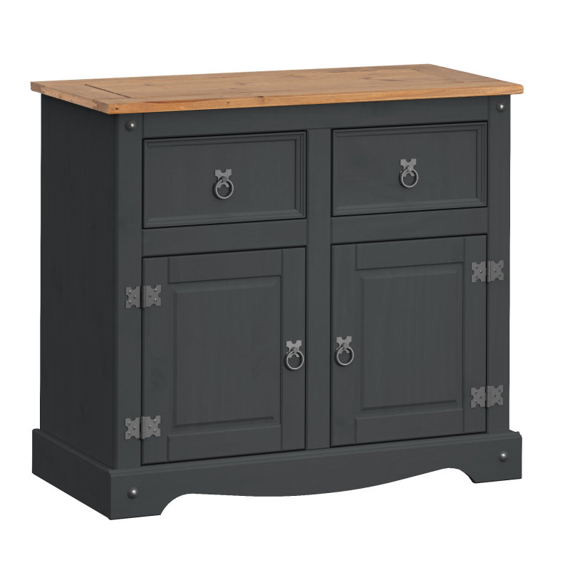 Mcguire 87cm Solid Wood Sideboard