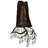Rustic Lodge Steel Flush Mounted Sconce