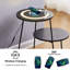 Aatreya Glass Top Abstract End Table
