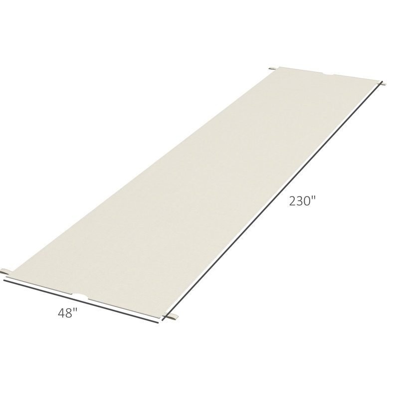 2 auvents de remplacement pour auvent, protégé par UV30 +, kaki, compatible avec une pergola de 10 x 11,8 pi, installation simple et sans effort pour l'installation
