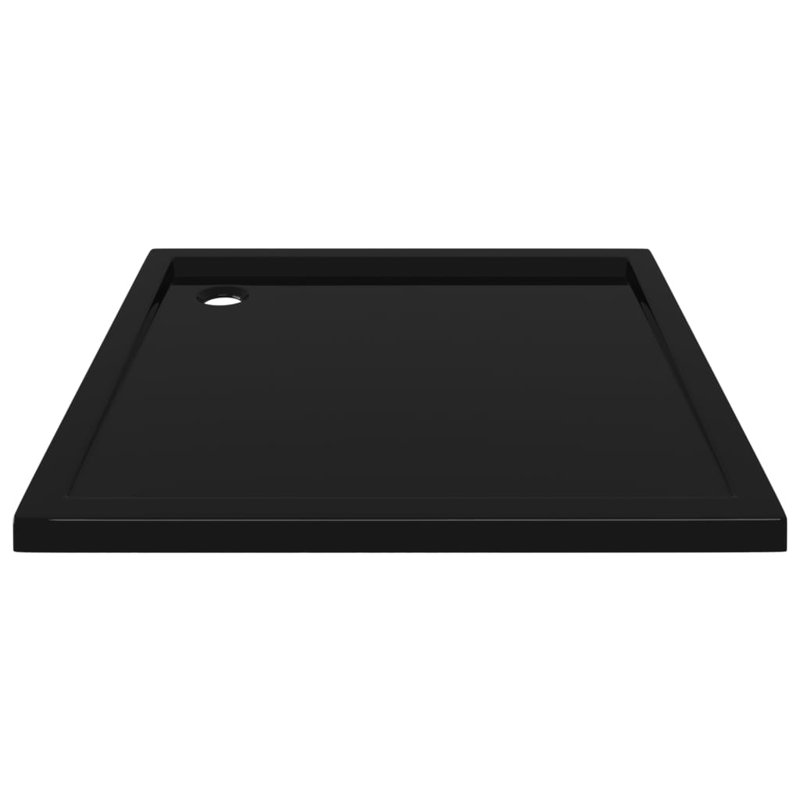Jamieson Plastic Shower Tray, 4cm H x 80cm W x 80cm D, Corner, Black