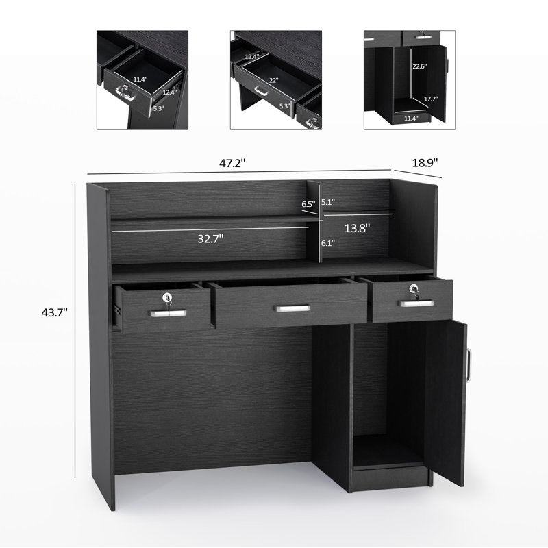 Bureau de réception Disanto, Noir