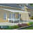 Palram - Canopia Feria 20' W x 10' D Polycarbonate Galvanized Steel Stationary Slope Patio Awning White-12179505-122425638