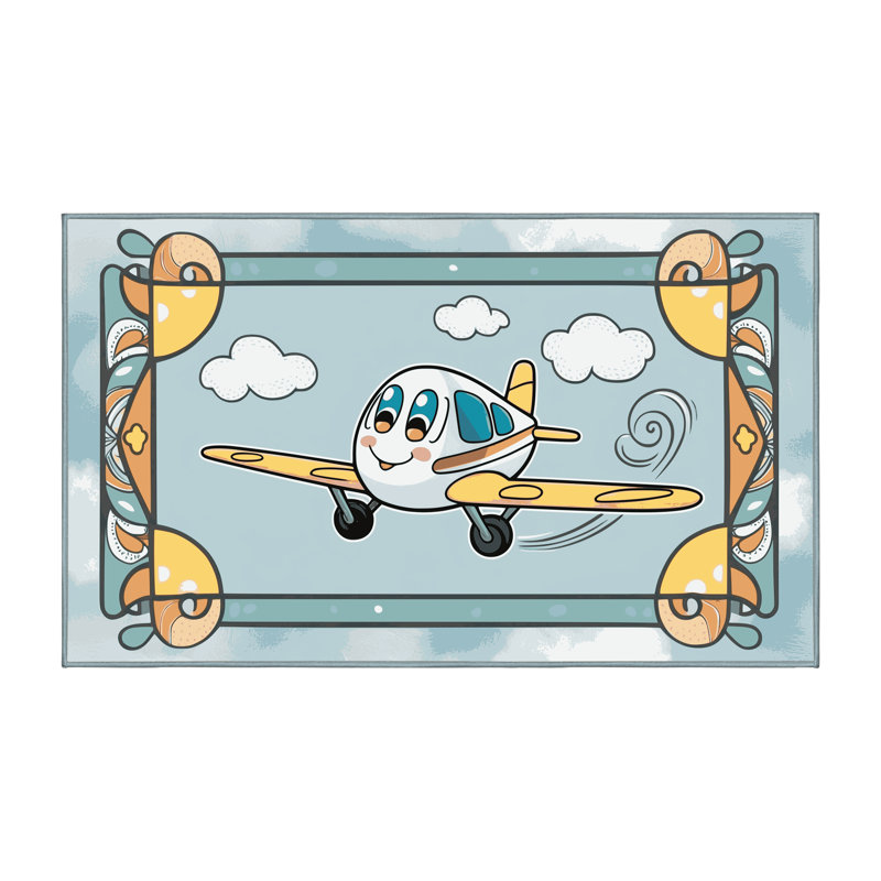 Tapis pour enfants East Urban Home, Rectangle de 5 pi x 8 pi