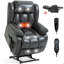 Fauteuil inclinable électrique à deux moteurs avec réglage à 8 points et chauffage lombaire avec position infinie et double moteur