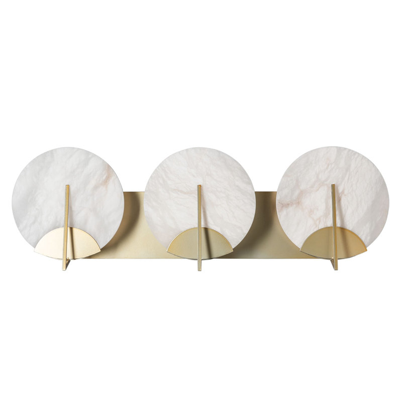 Callisto Steel Armed Sconce, Modern Brass