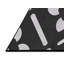 Tapis noir/blanc cassé tissé à la machine-1085850961
