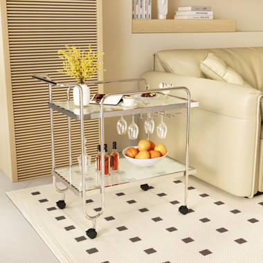 Klayre Metal Bar Cart Winston Porter