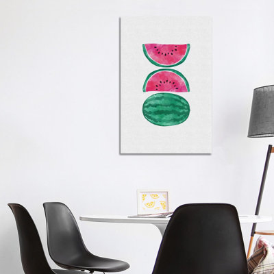 Watermelons 1 Piece Wrapped Canvas Wall Art