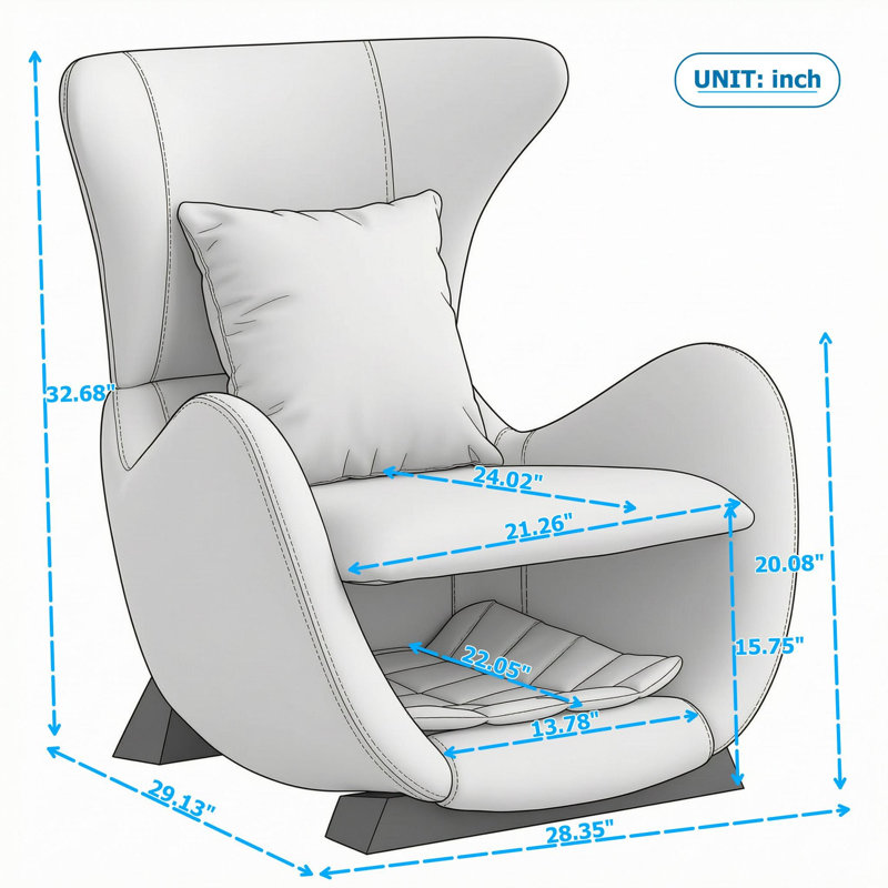 Fauteuil d'appoint avec coin pour animaux de compagnie et compartiment de rangement, sièges de salon rembourrés et moelleux