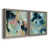 Toile avec cadre gris