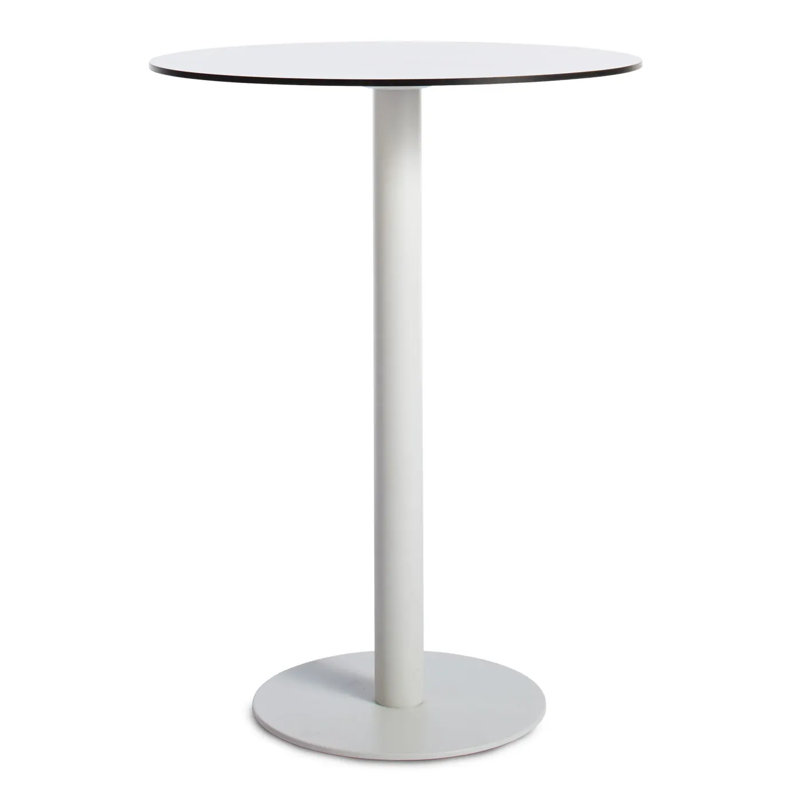 Skiff Round Metal Outdoor Bar Table , 29.5'' in. W 29.5'' in. D