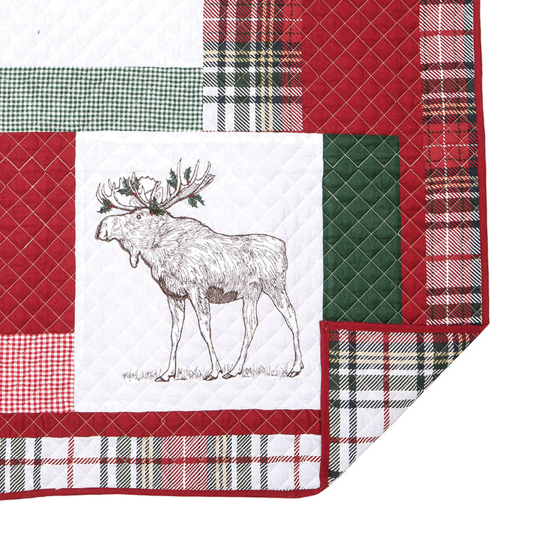 Holly Cotton Quilted Throw Blanket
