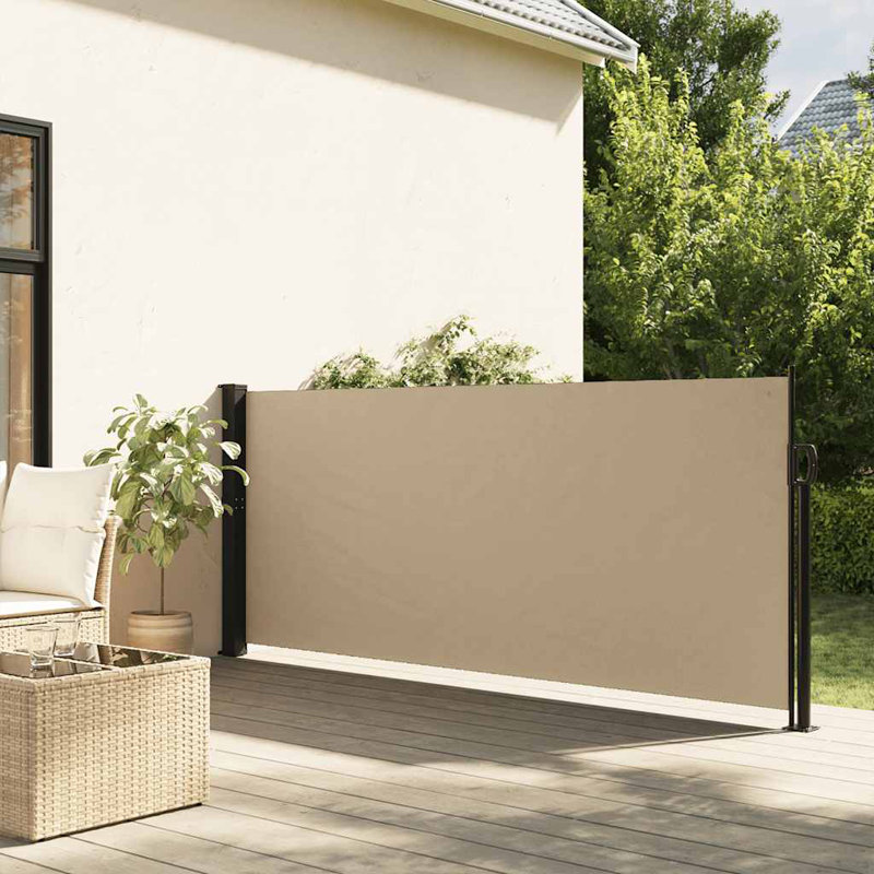 Vidaxl Retractable Side Awning, Dark Green, 86.6" x 196.9"
