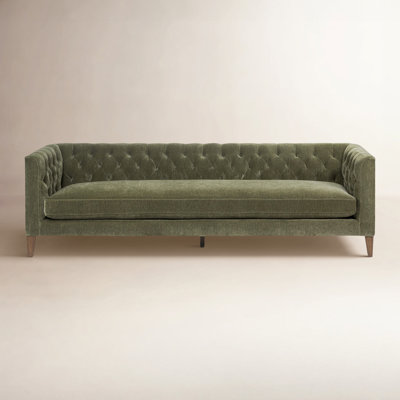 96" Genuine Leather Sofa