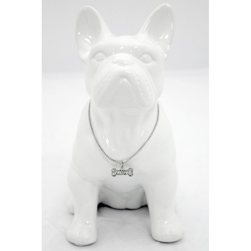 Altamese Figurines & Sculptures, White/Silver, 22cm H x 18cm W x 11.5cm D