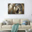Ensemble de 1 tableau sur toile en vitrail-130529917-130529913
