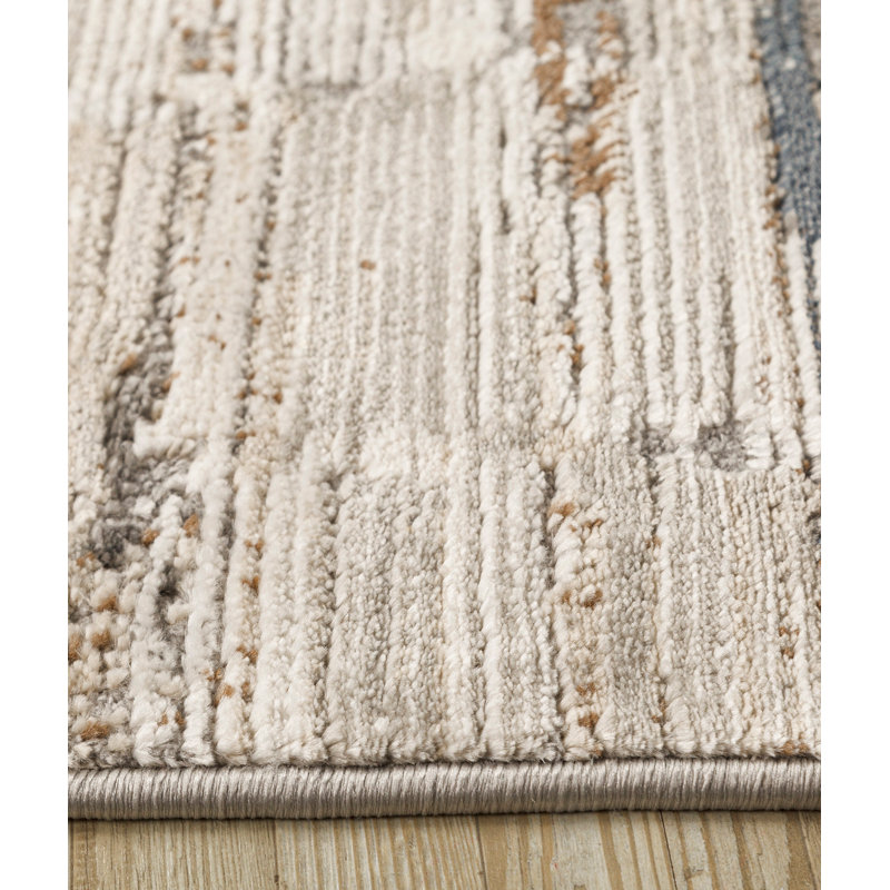 Auryon Beige/Brown Indoor/Outdoor Rug, Rectangle 100 x 200cm