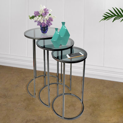Subra Glass Top Nesting Tables