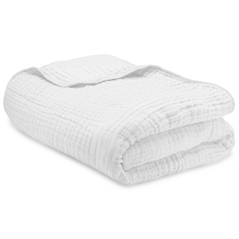 Comfy Cubs Muslin Blanket King, 274 x 229 cm - Soft, Lightweight, Breathable Cotton Blanket - 6-Layered Muslin Fabric, King