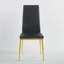 Ensemble de 4 chaises, couleur dorée, siège