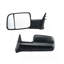 Miroirs de remorquage convenant aux modèles Dodge Ram 1500, 2010-2018, Ram 2500 3500, 2010-2018, Ram Classic 2019-2023, chauffage électrique avec signal lumineux et flaque d'eau, repliable à commande manuelle, noir
