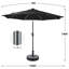 Parasol de marché illuminé 10 pi avec plage 8 côtes-1791113771