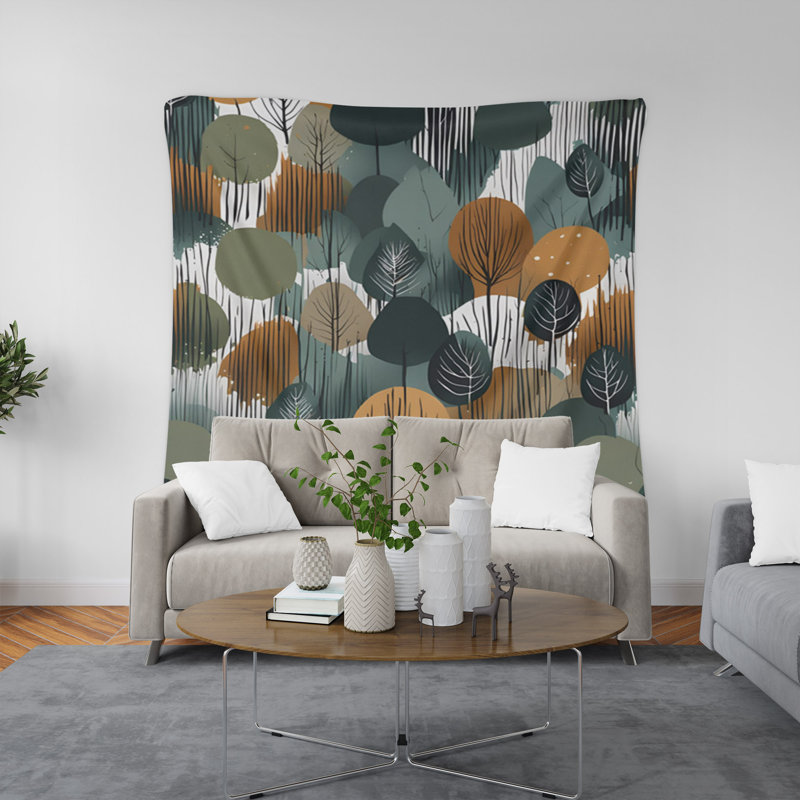 Tapisserie murale, H 80 po x l 68 po x P 0,8 po