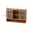 35.4"Retro 2 Door Sliding Cabinet Three Layers-1894635526