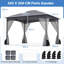 Double Roof Garden Gazebo With Netting Sidewalls-115404251