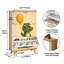 Armoire de rangement pour chaussures avec 3 tiroirs rabattables pour un mignon crocodile tenant un ballon orange