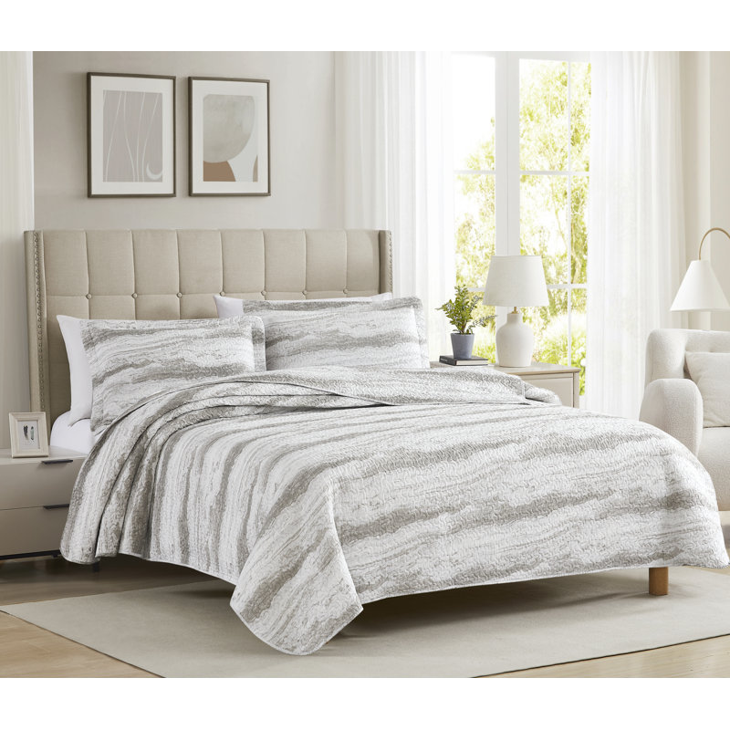 Ensemble de courtepointe Bonaire, Courtepointe grand + 2 couvre-oreillers standard